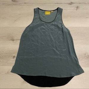 Anthropologie Maeve Silk Colorblock Tank, size 6